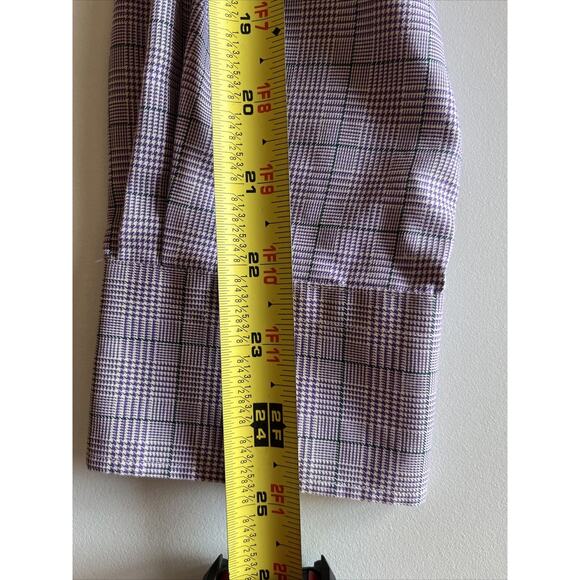 Lauren Ralph Lauren Men Classic Fit Non-Iron Button Up Plaid Shirt 16 34/35 Plum - Picture 16 of 16